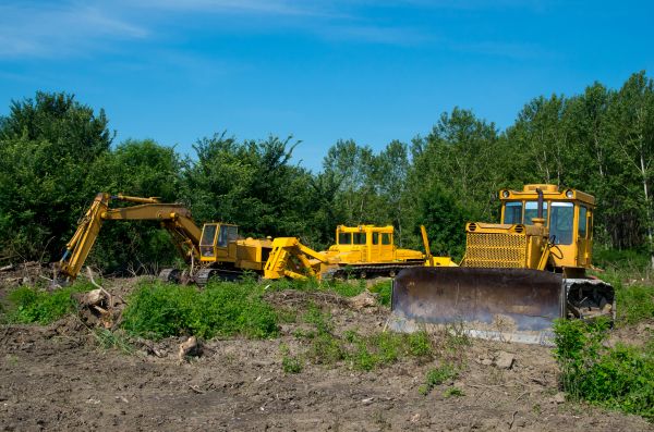 Bulldozer Clearing in Newport Beach